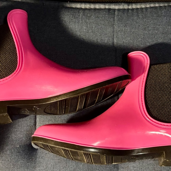 Melissa McCarthy Seven PInky Purple Pull on Rain Boots - Picture 5 of 6